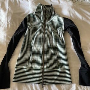 EUC Lululemon Striped Zip Up Jacket